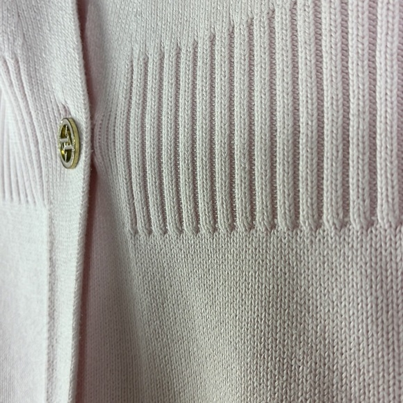 Adrienne Vittadini short sleeve cardigan single button front closure  Sz PS Pink - Picture 4 of 10